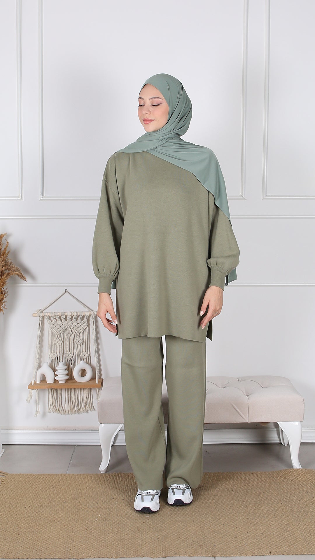 Ensemble tricot manches ballon
