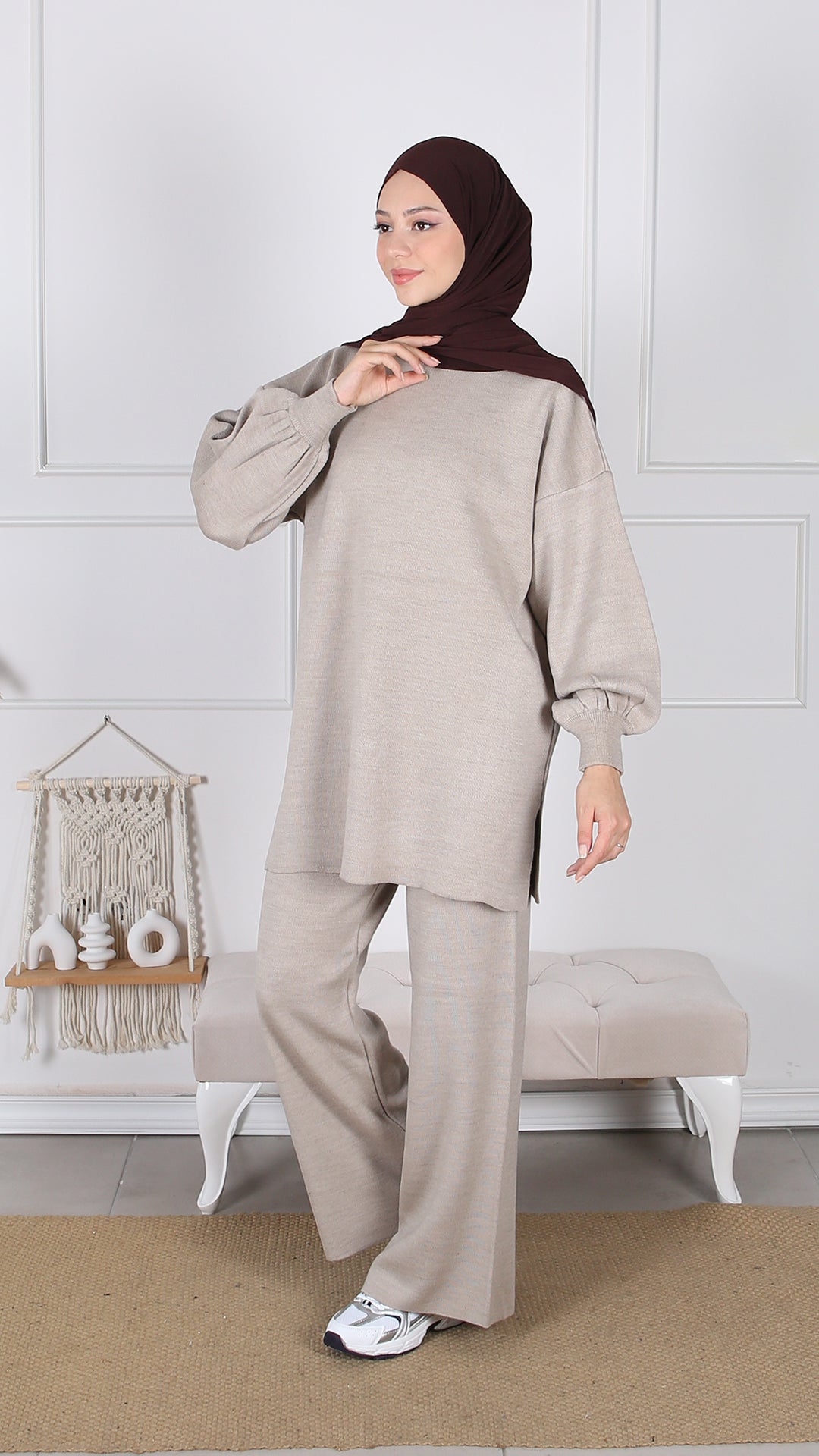 Ensemble tricot manches ballon