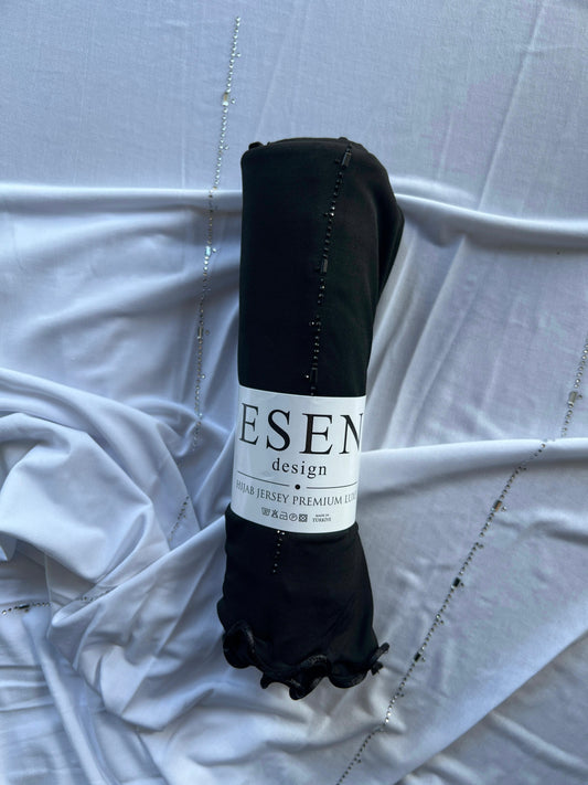 Hijab Jersey Premium Frisé à strass