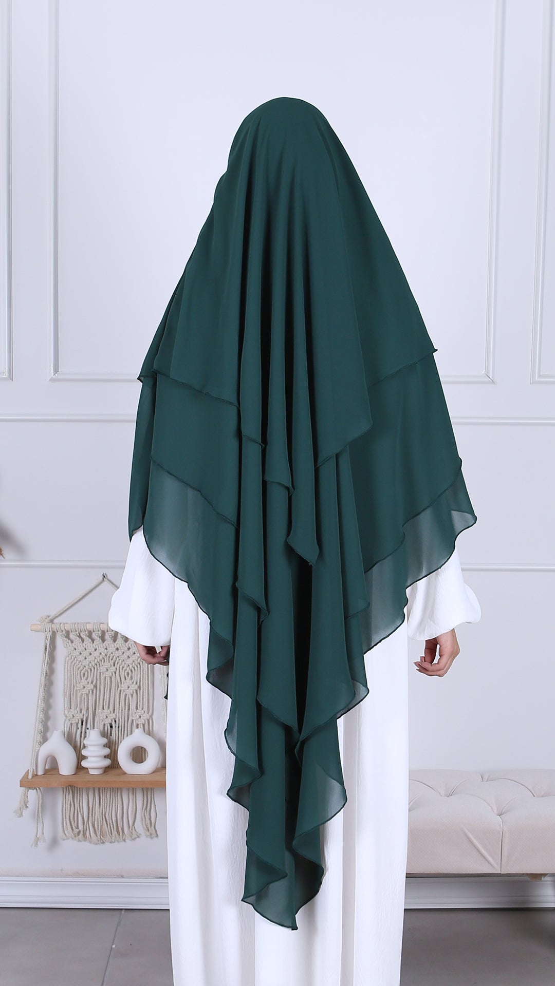 Khimar Mousseline 3 voiles