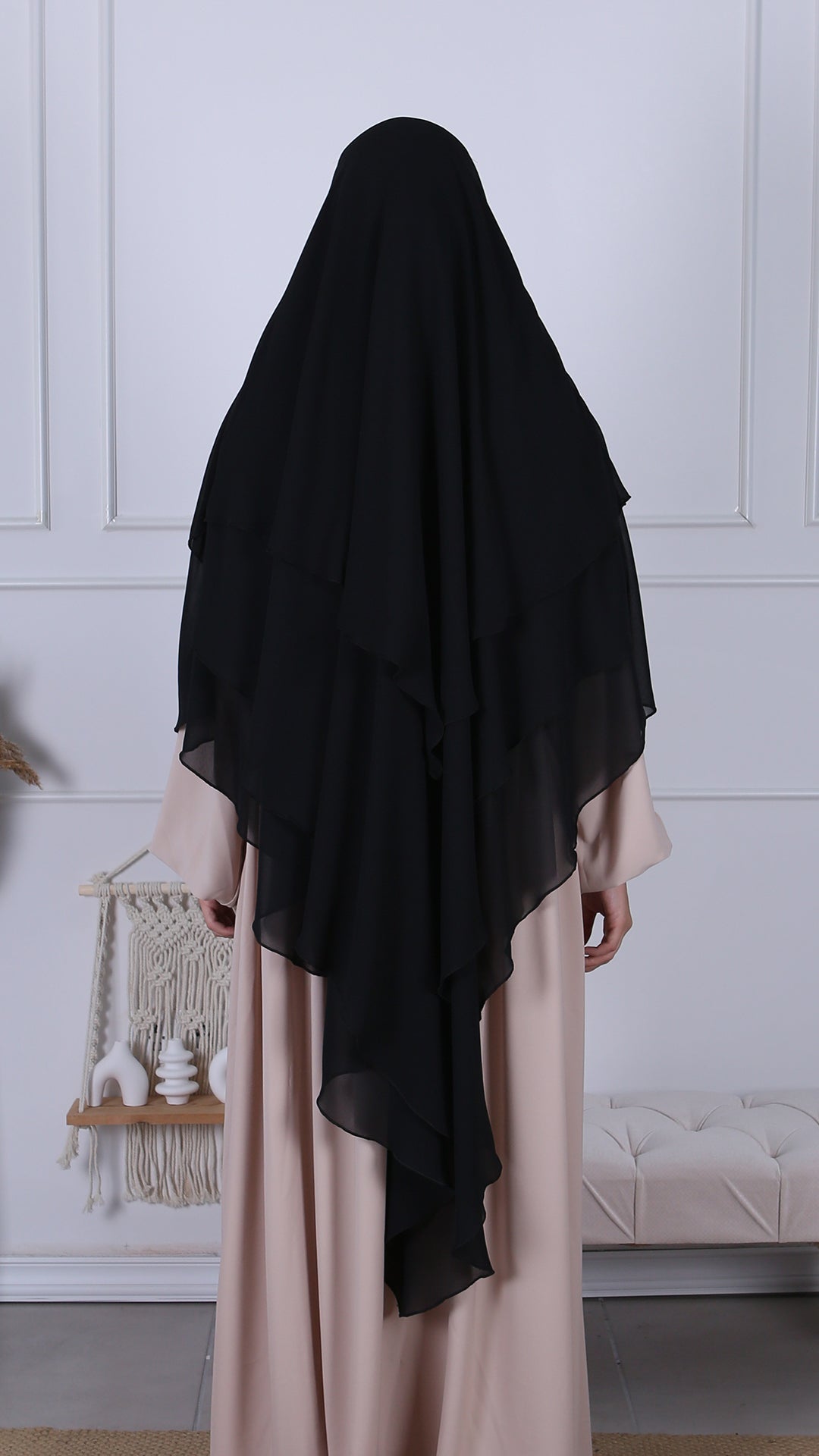 Khimar Mousseline 3 voiles