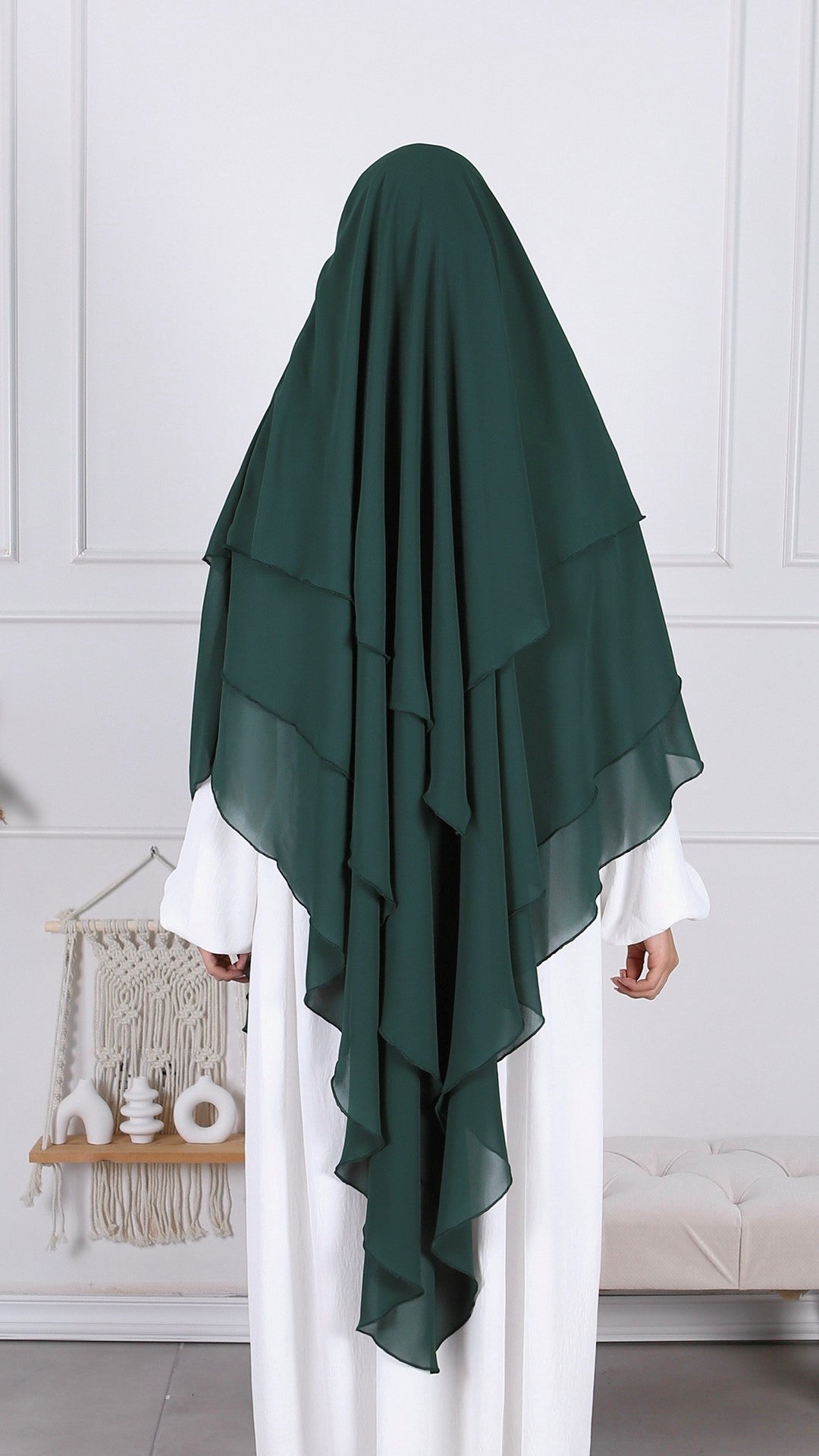 Khimar Mousseline 3 voiles
