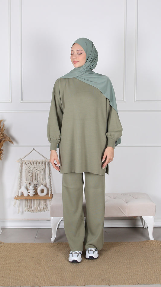 Ensemble tricot manches ballon