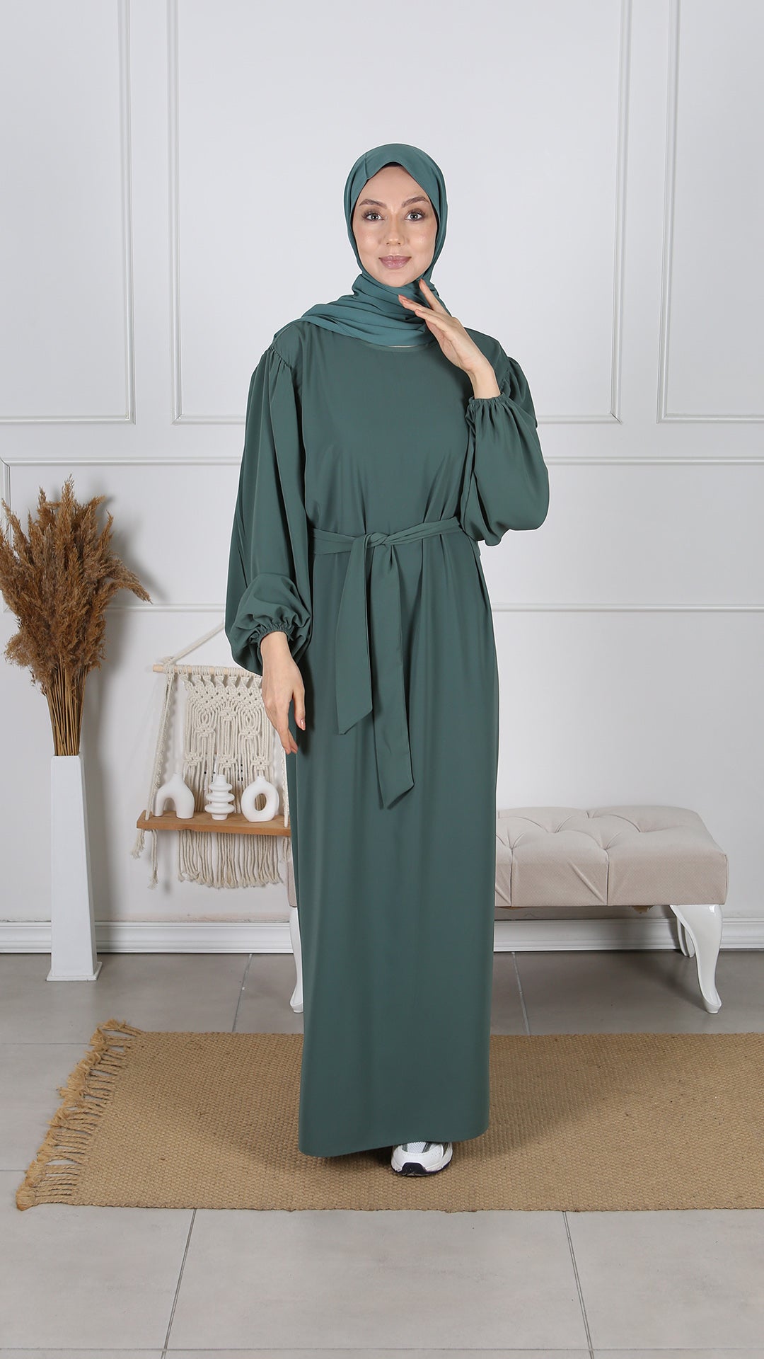 Abaya manches ballons