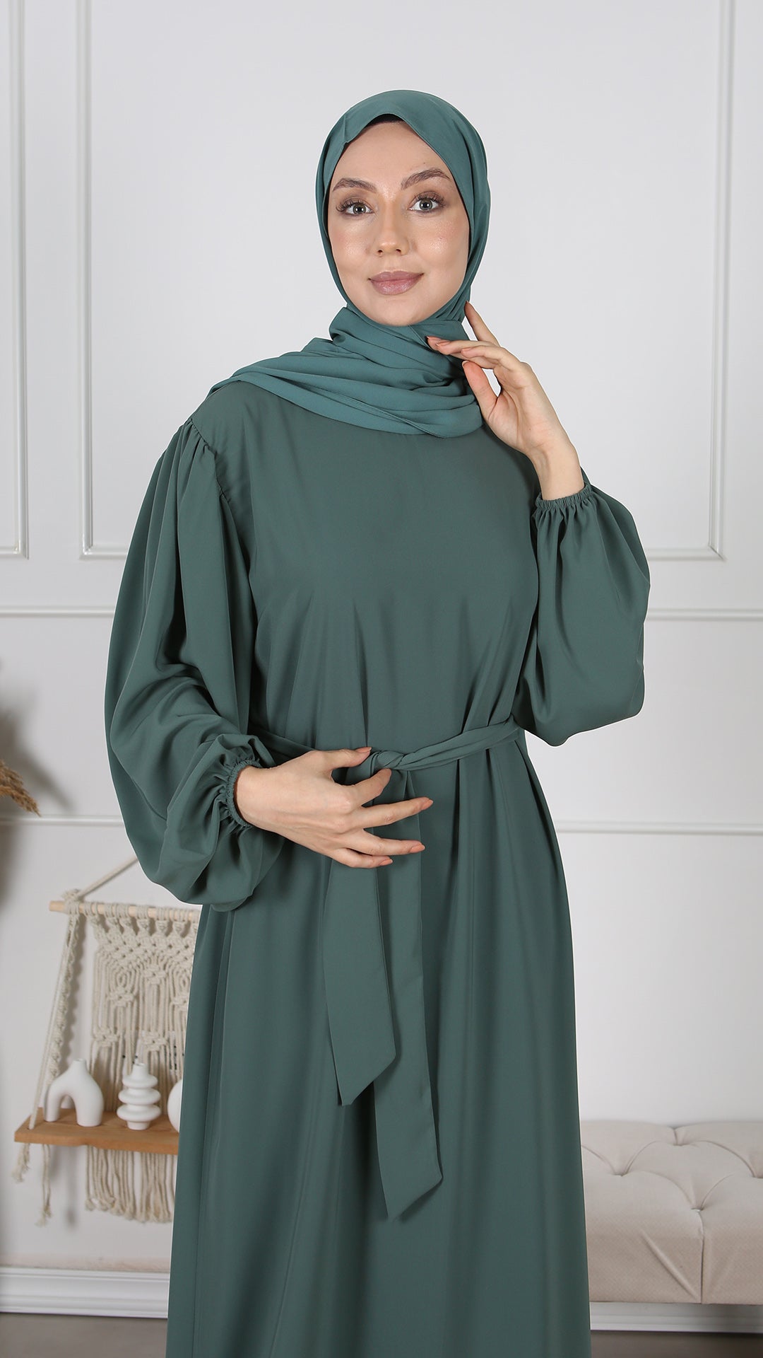 Abaya manches ballons