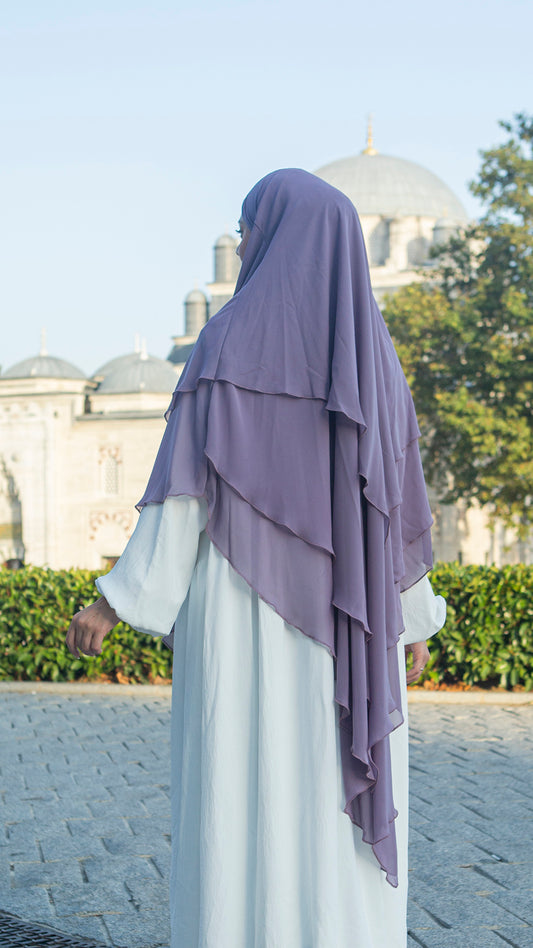 Khimar Mousseline 3 voiles
